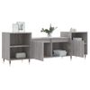 Mueble Tv | Mueble De Salón | Armario Tv Madera Contrachapada Gris Sonoma 160x35x55 Cm Cfw778923