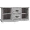 Mueble Tv | Mueble De Salón | Armario Tv Madera Contrachapada Gris Sonoma 99,5x35,5x48 Cm Cfw778940