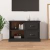 Mueble Tv | Mueble De Salón | Armario Tv Madera Contrachapada Negro 73x35,5x47,5 Cm Cfw778999