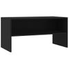 Mueble Tv | Mueble De Salón | Armario Tv Madera Contrachapada Negro 80x40x40 Cm Cfw779016