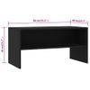 Mueble Tv | Mueble De Salón | Armario Tv Madera Contrachapada Negro 80x40x40 Cm Cfw779016