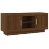 Mueble Tv | Mueble De Salón | Armario Tv Madera Contrachapada Roble Marrón 102x35x45 Cm Cfw779089