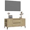 Mueble Tv | Mueble De Salón | Armario Tv Madera Contrachapada Roble Sonoma 102x44,5x50 Cm Cfw779121