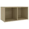 Mueble Tv | Mueble De Salón | Armario Tv Madera Contrachapada Roble Sonoma 72x35x36,5 Cm Cfw779139