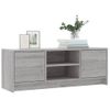 Mueble Tv | Mueble De Salón | Armario Tv Madera De Ingeniería Gris Sonoma 102x30x37,5 Cm Cfw779171