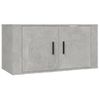 Set De 2 Uds Muebles Tv | Mueble De Salón | Armario Tv Madera Contrachapada Gris Hormigón Cfw788769