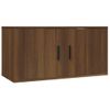 Set De 2 Uds Muebles Tv | Mueble De Salón | Armario Tv Madera Contrachapada Roble Marrón Cfw789100