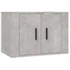 Set De 3 Uds Muebles Tv | Mueble De Salón | Armario Tv Madera Contrachapada Gris Hormigón Cfw788823