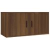 Set De 4 Uds Muebles Tv | Mueble De Salón | Armario Tv Madera Contrachapada Marrón Roble Cfw789202