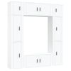 Set De 8 Uds Muebles Tv | Mueble De Salón | Armario Tv Madera Contrachapada Blanco Cfw789363