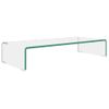 Soporte Para Tv | Mueble De Salón | Armario Tv/elevador Monitor Cristal Claro 70x30x13 Cm Cfw795799