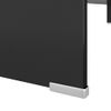 Soporte Para Tv | Mueble De Salón | Armario Tv/elevador Monitor Cristal Negro 110x30x13 Cm Cfw795803