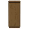 Pack 2 Uds Aparador | Armario De Cocina | Buffet De Salón Madera Maciza De Pino Marrón Miel 31,5x34x75 Cm Cfw732229