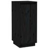 Pack 2 Uds Aparador | Armario De Cocina | Buffet De Salón Madera Maciza De Pino Negro 31,5x34x75 Cm Cfw732233