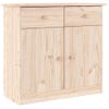 Aparador | Armario De Cocina | Buffet De Salón Alta Madera Maciza De Pino 77x35x73 Cm Cfw732242