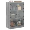 Aparador Alto | Armario De Cocina | Buffet De Salón Con Puertas Madera Gris Sonoma 68x37x109 Cm Cfw732265