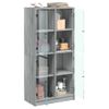 Aparador Alto | Armario De Cocina | Buffet De Salón Con Puertas Madera Gris Sonoma 68x37x142 Cm Cfw732267