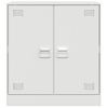 Aparador | Armario De Cocina | Buffet De Salón De Acero Blanco 67x39x73 Cm Cfw734878