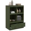 Aparador | Armario De Cocina | Buffet De Salón De Acero Verde Oliva 67x39x95 Cm Cfw734898