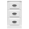 Aparador | Armario De Cocina | Buffet De Salón De Madera Contrachapada Blanco 36x35,5x67,5 Cm Cfw734960