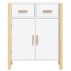 Aparador | Armario De Cocina | Buffet De Salón De Madera Contrachapada Blanco 62x38x75 Cm Cfw734994