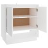 Aparador | Armario De Cocina | Buffet De Salón De Madera Contrachapada Blanco 70x41x75 Cm Cfw735012