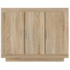 Aparador | Armario De Cocina | Buffet De Salón De Madera Contrachapada Color Roble Sonoma 92x35x75 Cm Cfw735229