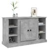 Aparador | Armario De Cocina | Buffet De Salón De Madera Contrachapada Gris Hormigón 100x35,5x60 Cm Cfw735244