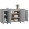 Aparador | Armario De Cocina | Buffet De Salón De Madera Contrachapada Gris Hormigón 135x41x75 Cm Cfw735259