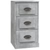 Aparador | Armario De Cocina | Buffet De Salón De Madera Contrachapada Gris Hormigón 36x35,5x67,5 Cm Cfw735498