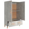 Aparador | Armario De Cocina | Buffet De Salón De Madera Contrachapada Gris Hormigón 70x31x115 Cm Cfw735543