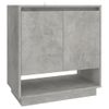 Aparador | Armario De Cocina | Buffet De Salón De Madera Contrachapada Gris Hormigón 70x41x75 Cm Cfw735557