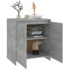 Aparador | Armario De Cocina | Buffet De Salón De Madera Contrachapada Gris Hormigón 70x41x75 Cm Cfw735558