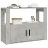 Aparador | Armario De Cocina | Buffet De Salón De Madera Contrachapada Gris Hormigón 80x30x60 Cm Cfw735562