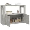 Aparador | Armario De Cocina | Buffet De Salón De Madera Contrachapada Gris Hormigón 80x30x60 Cm Cfw735562