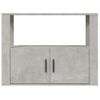 Aparador | Armario De Cocina | Buffet De Salón De Madera Contrachapada Gris Hormigón 80x30x60 Cm Cfw735562