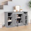 Aparador | Armario De Cocina | Buffet De Salón De Madera Contrachapada Gris Sonoma 100x35,5x60 Cm Cfw735577