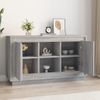 Aparador | Armario De Cocina | Buffet De Salón De Madera Contrachapada Gris Sonoma 102x35x60 Cm Cfw735578