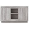 Aparador | Armario De Cocina | Buffet De Salón De Madera Contrachapada Gris Sonoma 102x35x60 Cm Cfw735578