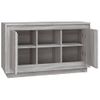 Aparador | Armario De Cocina | Buffet De Salón De Madera Contrachapada Gris Sonoma 102x35x60 Cm Cfw735578