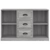 Aparador | Armario De Cocina | Buffet De Salón De Madera Contrachapada Gris Sonoma 104,5x35,5x67,5 Cm Cfw735580