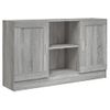 Aparador | Armario De Cocina | Buffet De Salón De Madera Contrachapada Gris Sonoma 120x30,5x70 Cm Cfw735581