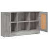 Aparador | Armario De Cocina | Buffet De Salón De Madera Contrachapada Gris Sonoma 120x30,5x70 Cm Cfw735581