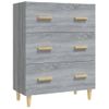 Aparador | Armario De Cocina | Buffet De Salón De Madera Contrachapada Gris Sonoma 70x34x90 Cm Cfw735635