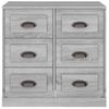 Aparador | Armario De Cocina | Buffet De Salón De Madera Contrachapada Gris Sonoma 70x35,5x67,5 Cm Cfw735639