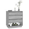 Aparador | Armario De Cocina | Buffet De Salón De Madera Contrachapada Gris Sonoma 70x41x75 Cm Cfw735645