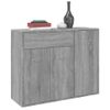 Aparador | Armario De Cocina | Buffet De Salón De Madera Contrachapada Gris Sonoma 88x30x70 Cm Cfw735657