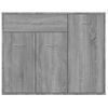 Aparador | Armario De Cocina | Buffet De Salón De Madera Contrachapada Gris Sonoma 88x30x70 Cm Cfw735657