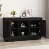 Aparador | Armario De Cocina | Buffet De Salón De Madera Contrachapada Negro 102x35x60 Cm Cfw735687