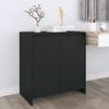 Aparador | Armario De Cocina | Buffet De Salón De Madera Contrachapada Negro 70x41x75 Cm Cfw735934